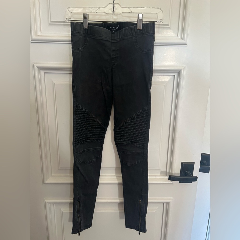 Moto Leggings - Black - by BeulahStyle